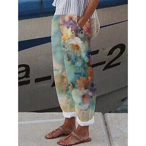 Loose Printing Casual Pants