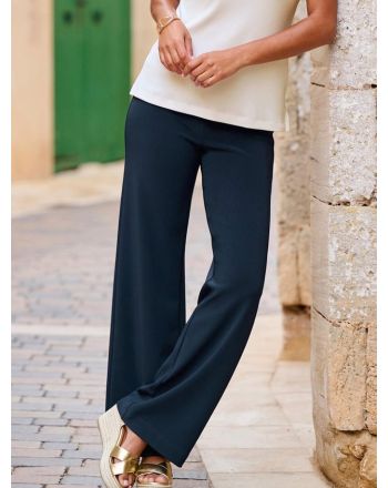 Casual Loose Jersey Plain Pants