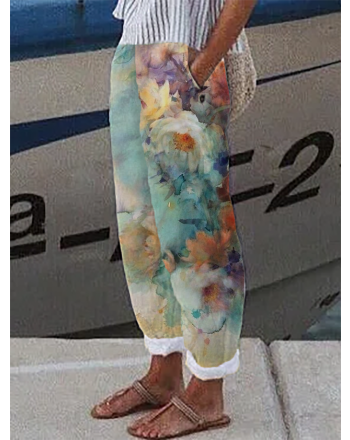 Loose Printing Casual Pants