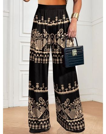 Casual Ethnic Printed Loose Pants