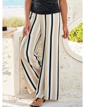 Striped Loose Casual Pants